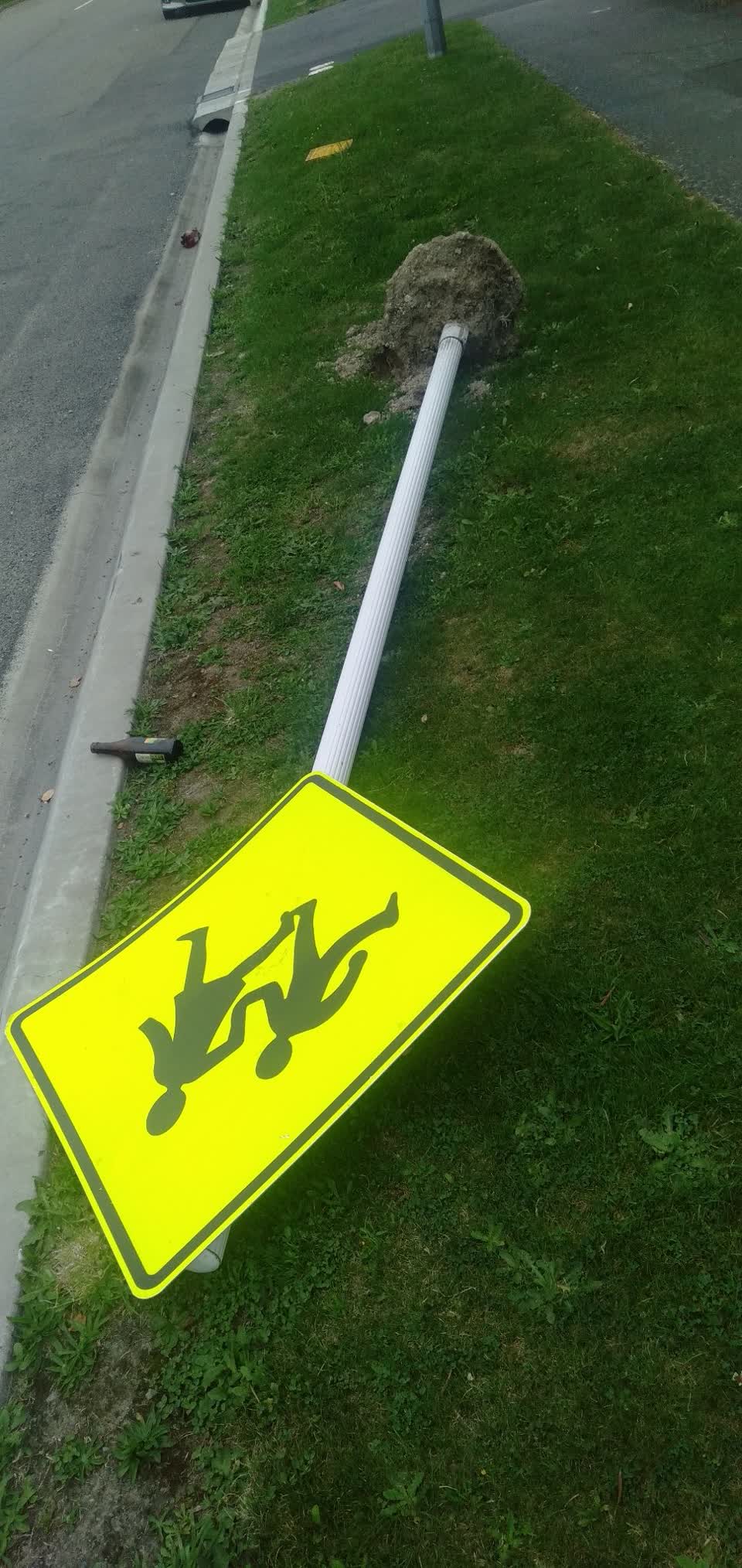 The photograph attached to this roading/streets report