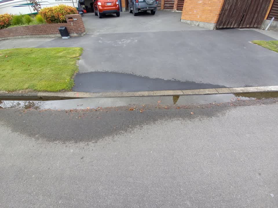 The photograph attached to this water leak report