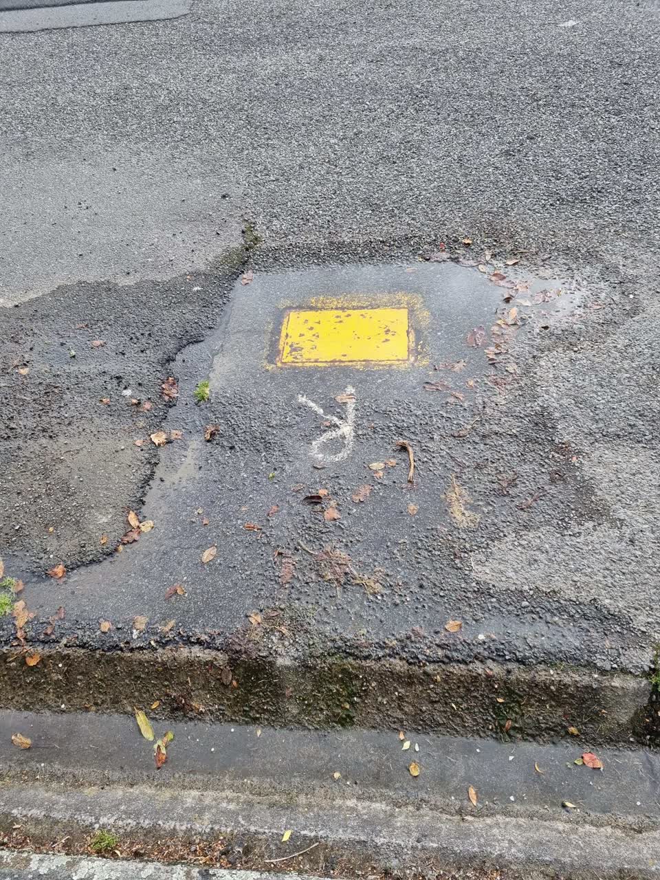 The photograph attached to this water leak report