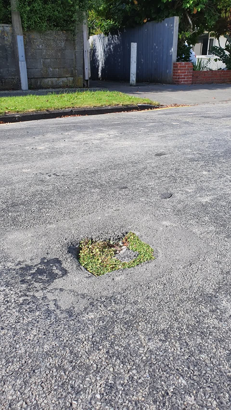 The photograph attached to this roading/streets report