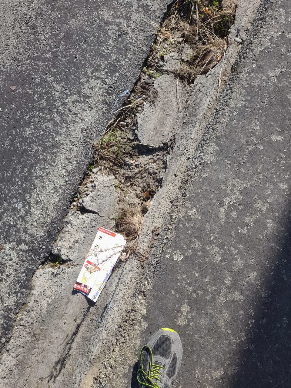 The photograph attached to this roading/streets report