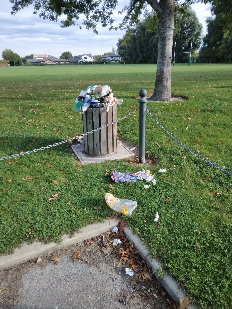 The photograph attached to this rubbish/recycling report