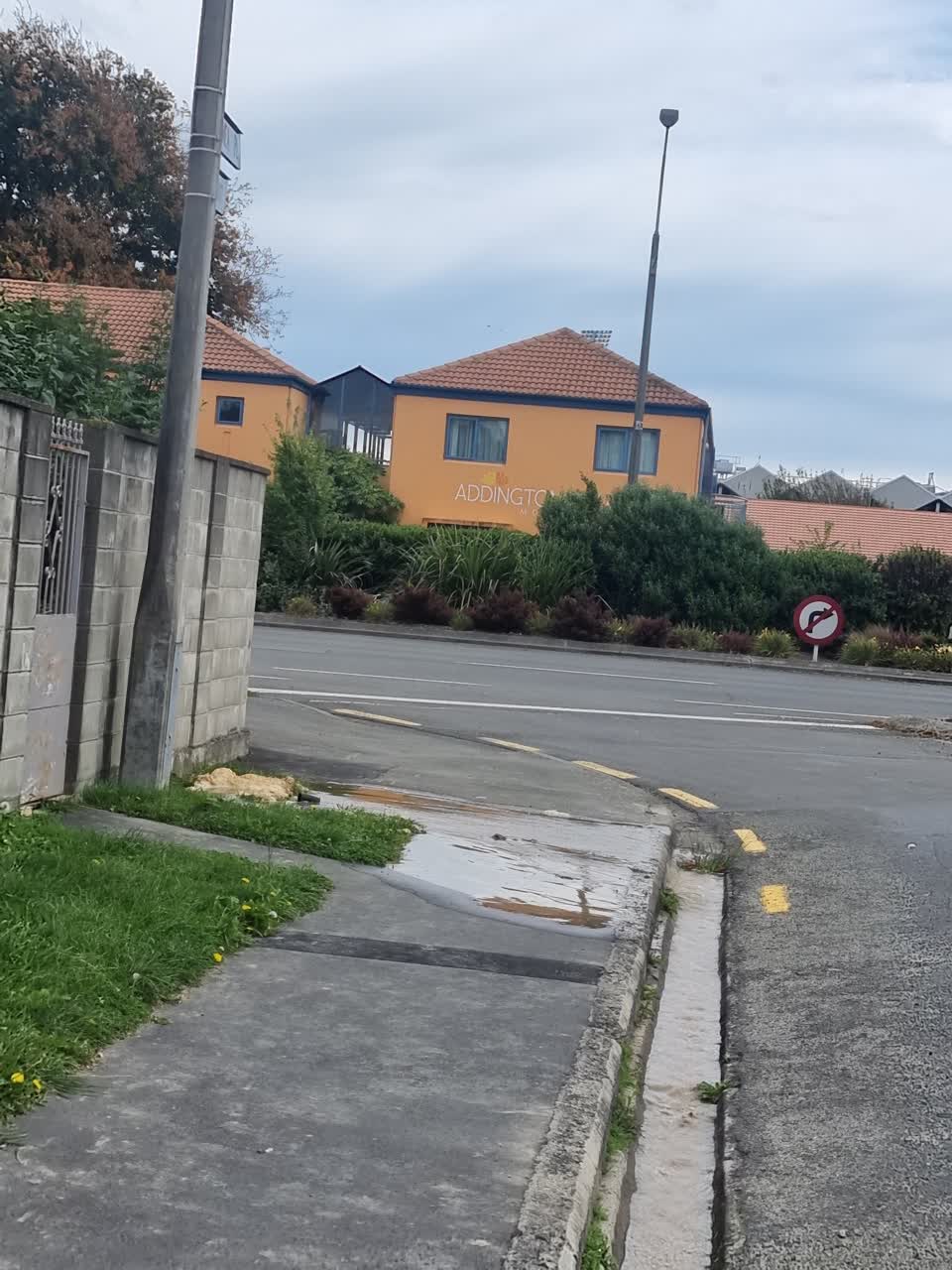 The photograph attached to this water leak report