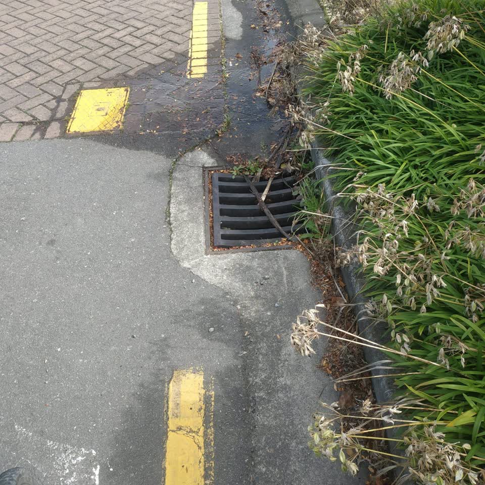 The photograph attached to this water leak report