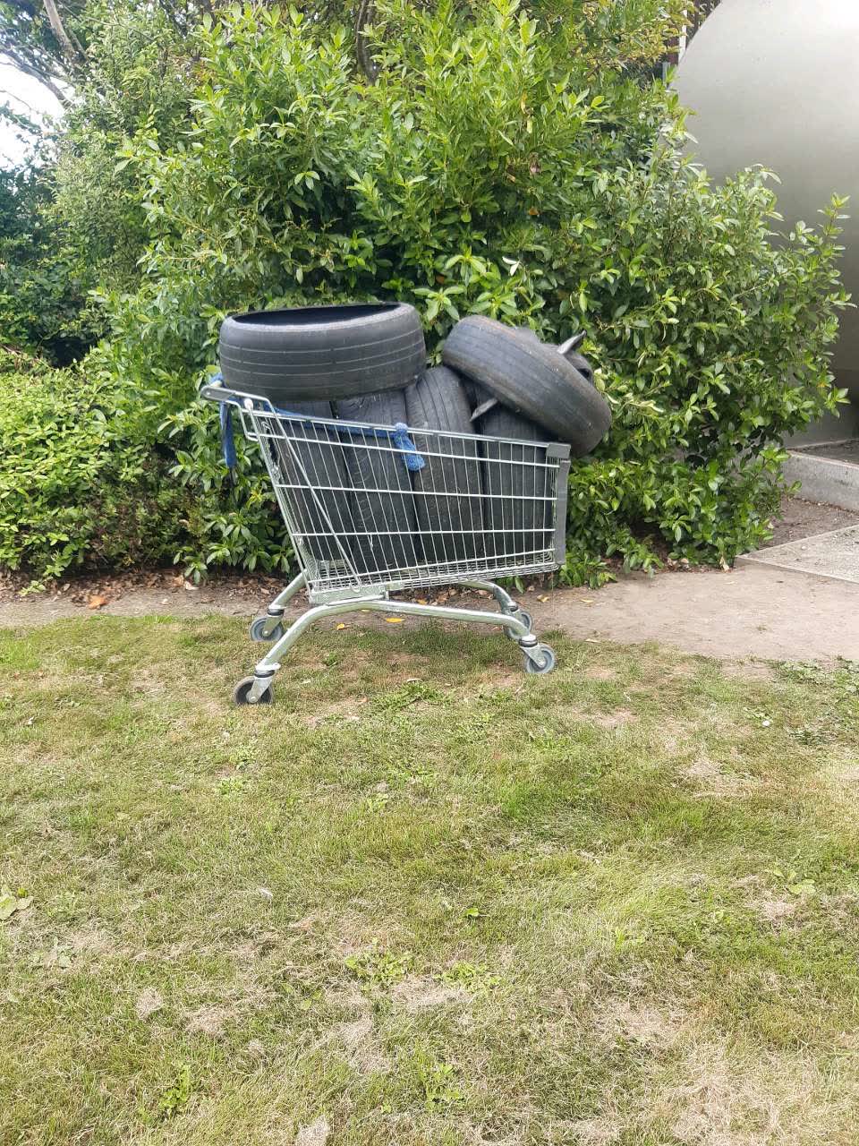 The photograph attached to this rubbish/recycling report