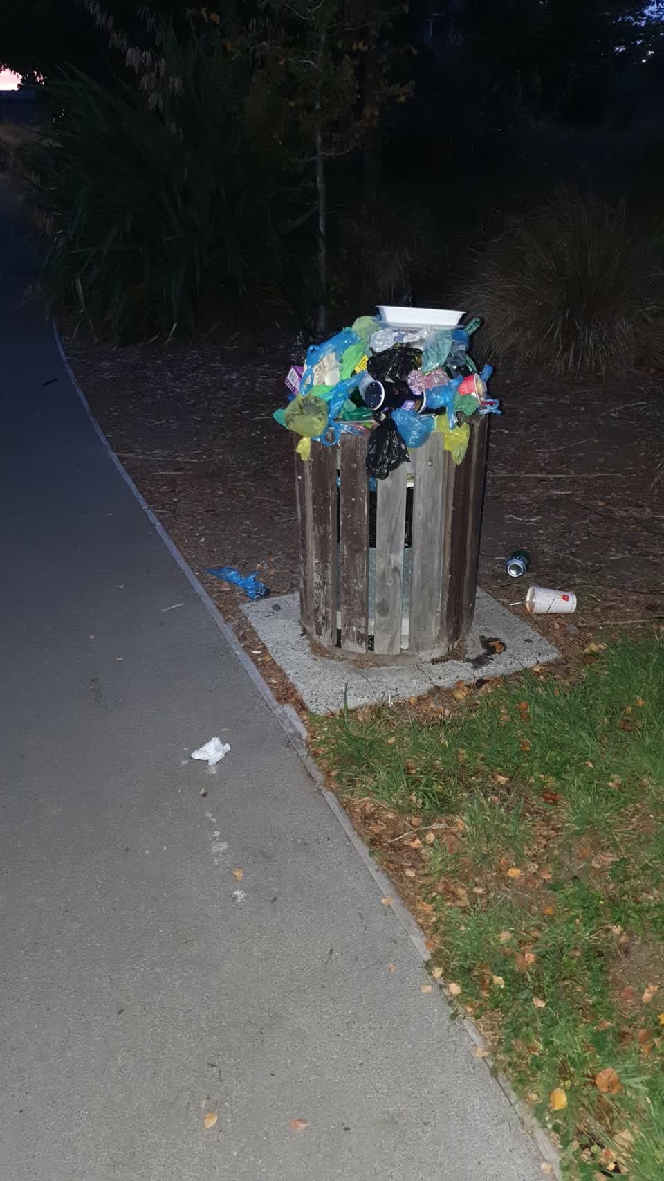 The photograph attached to this rubbish/recycling report