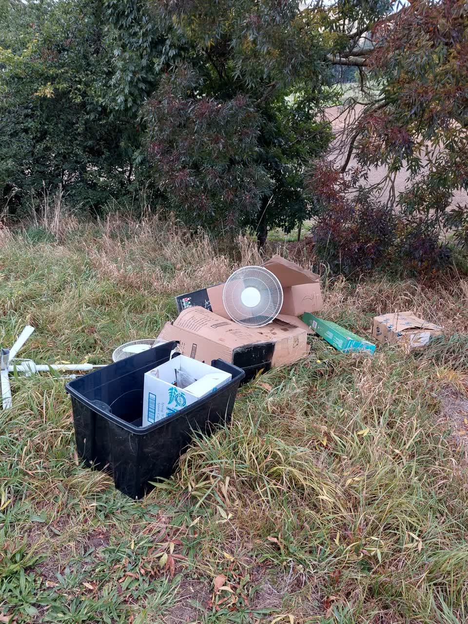 The photograph attached to this rubbish/recycling report