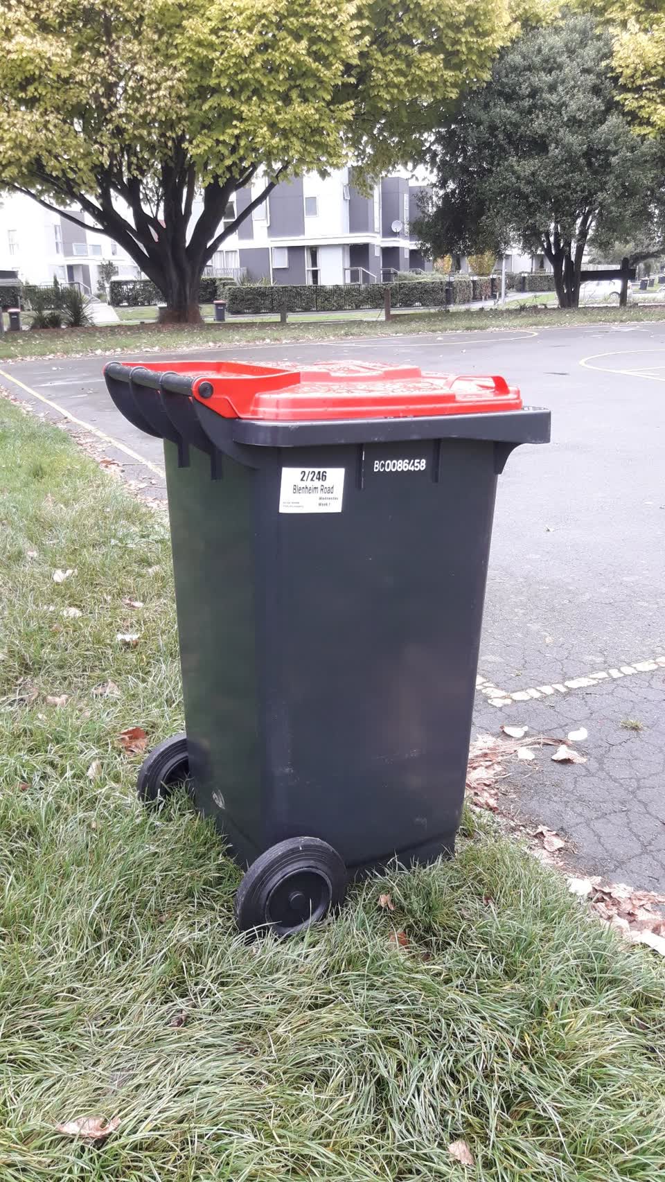 The photograph attached to this rubbish/recycling report