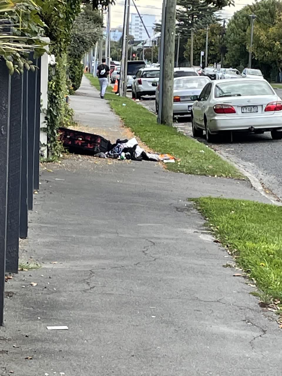 The photograph attached to this rubbish/recycling report