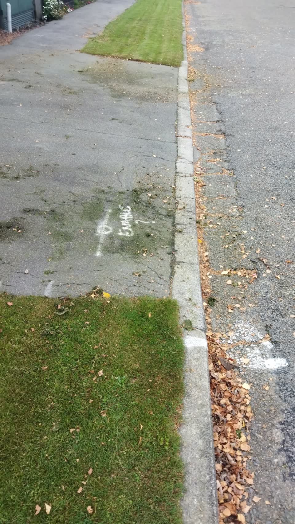 The photograph attached to this roading/streets report