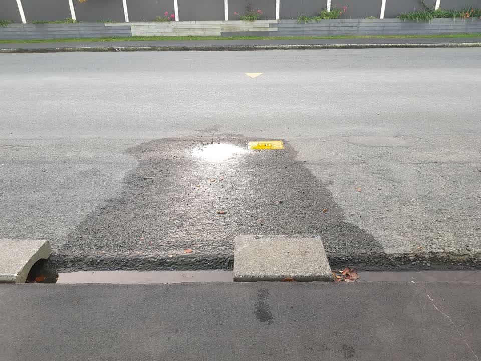 The photograph attached to this water leak report