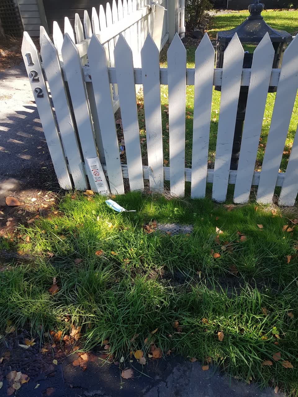 The photograph attached to this water leak report