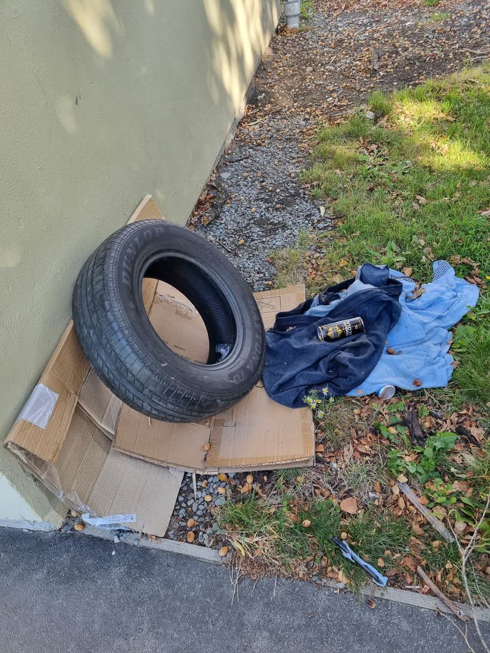 The photograph attached to this rubbish/recycling report
