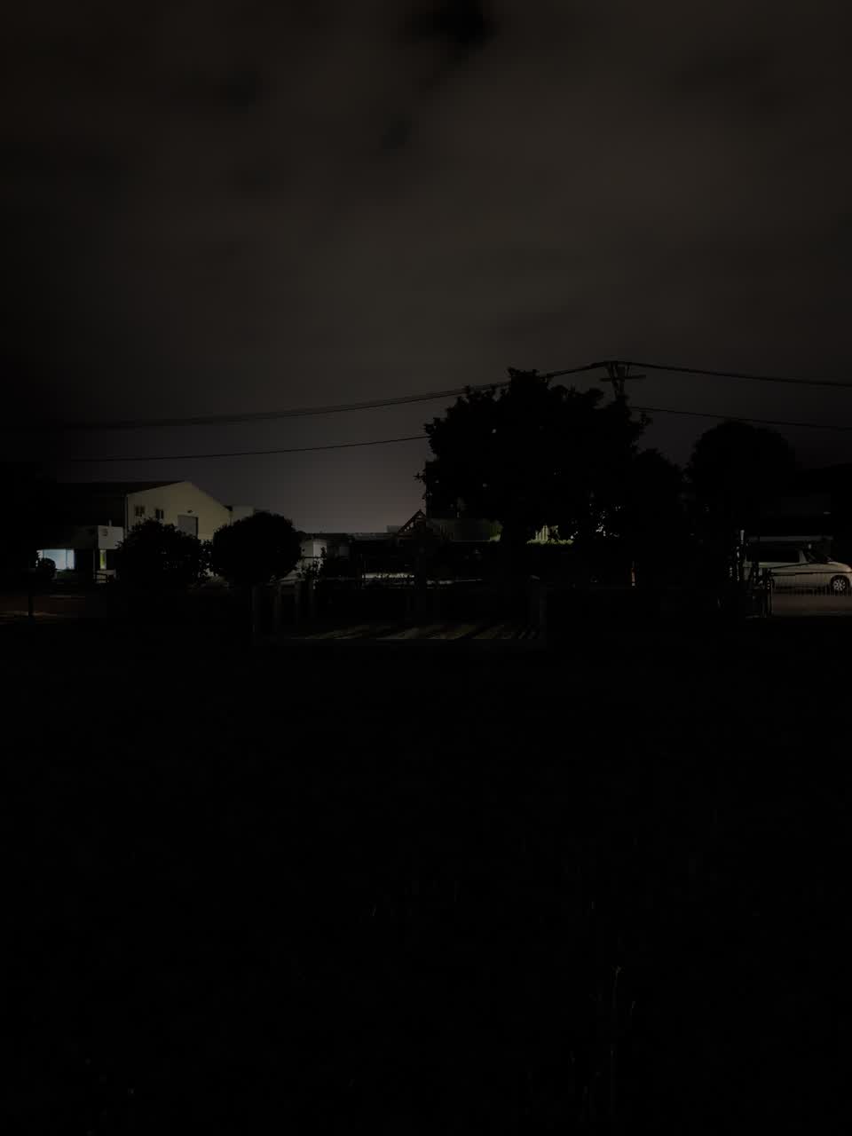 The photograph attached to this street light outage report
