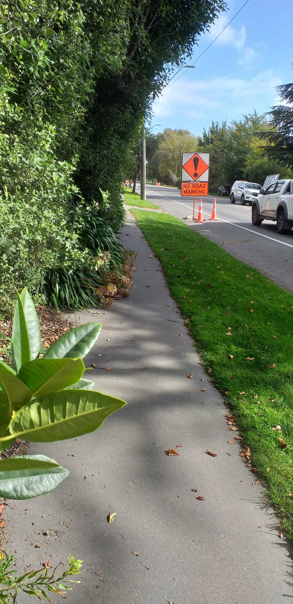 The photograph attached to this roading/streets report