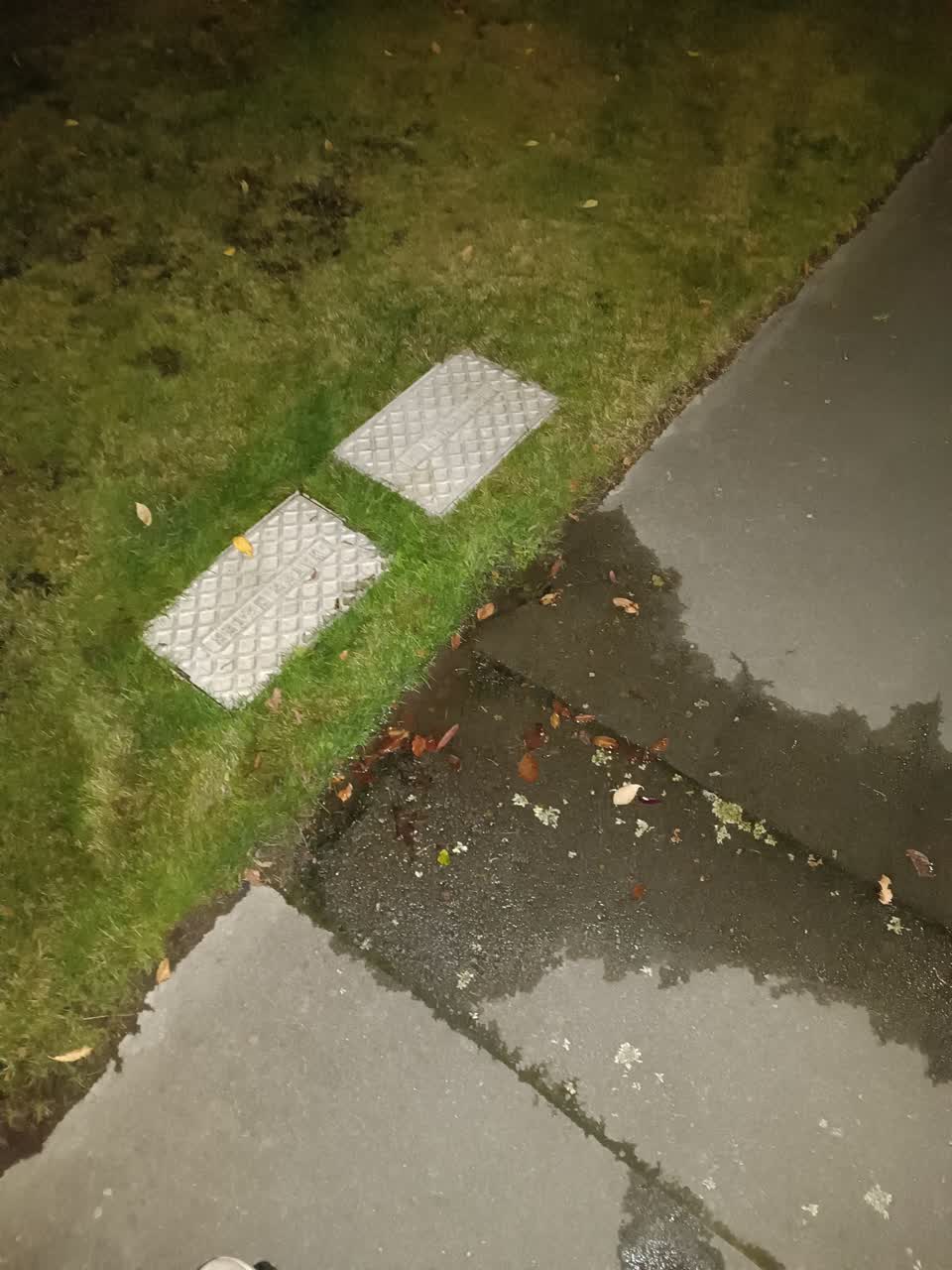 The photograph attached to this water leak report