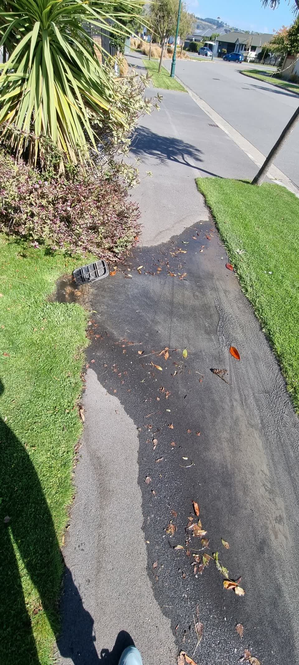 The photograph attached to this flooding report