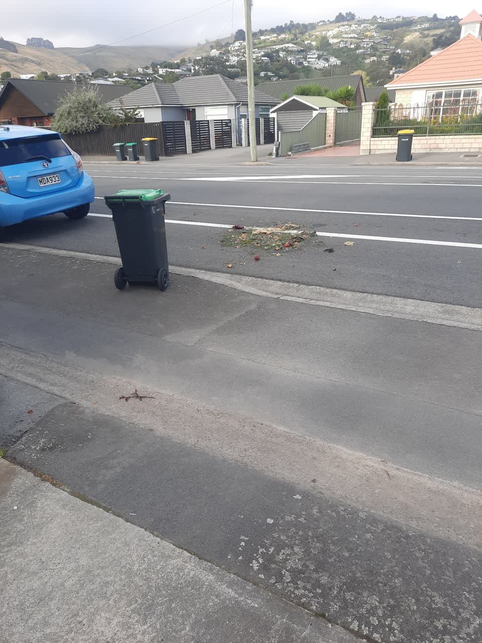The photograph attached to this rubbish/recycling report