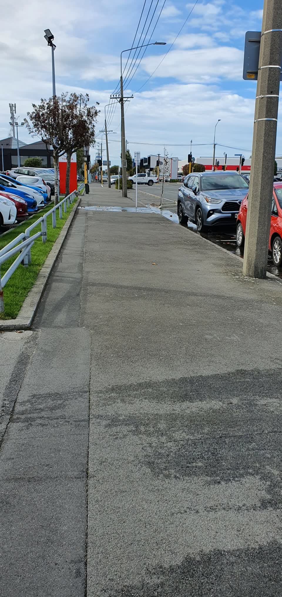 The photograph attached to this water leak report