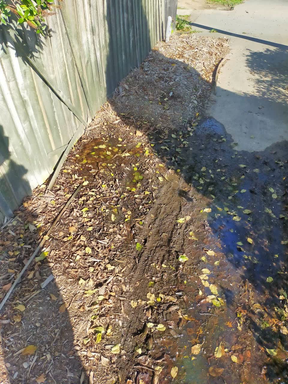 The photograph attached to this flooding report