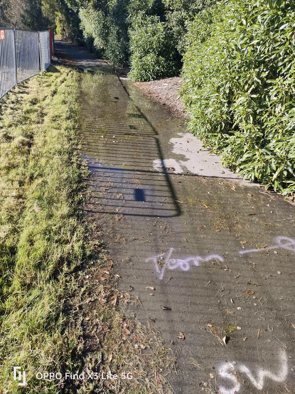 The photograph attached to this flooding report