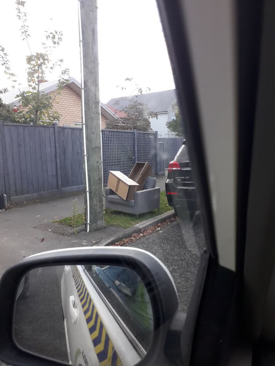 The photograph attached to this rubbish/recycling report
