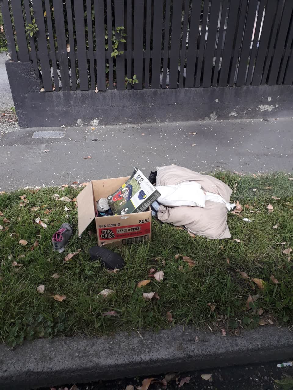 The photograph attached to this rubbish/recycling report