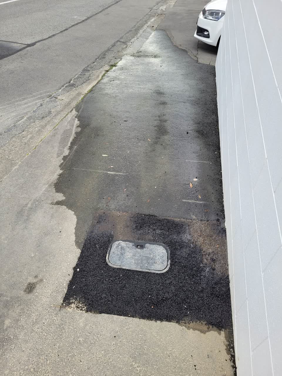 The photograph attached to this water leak report