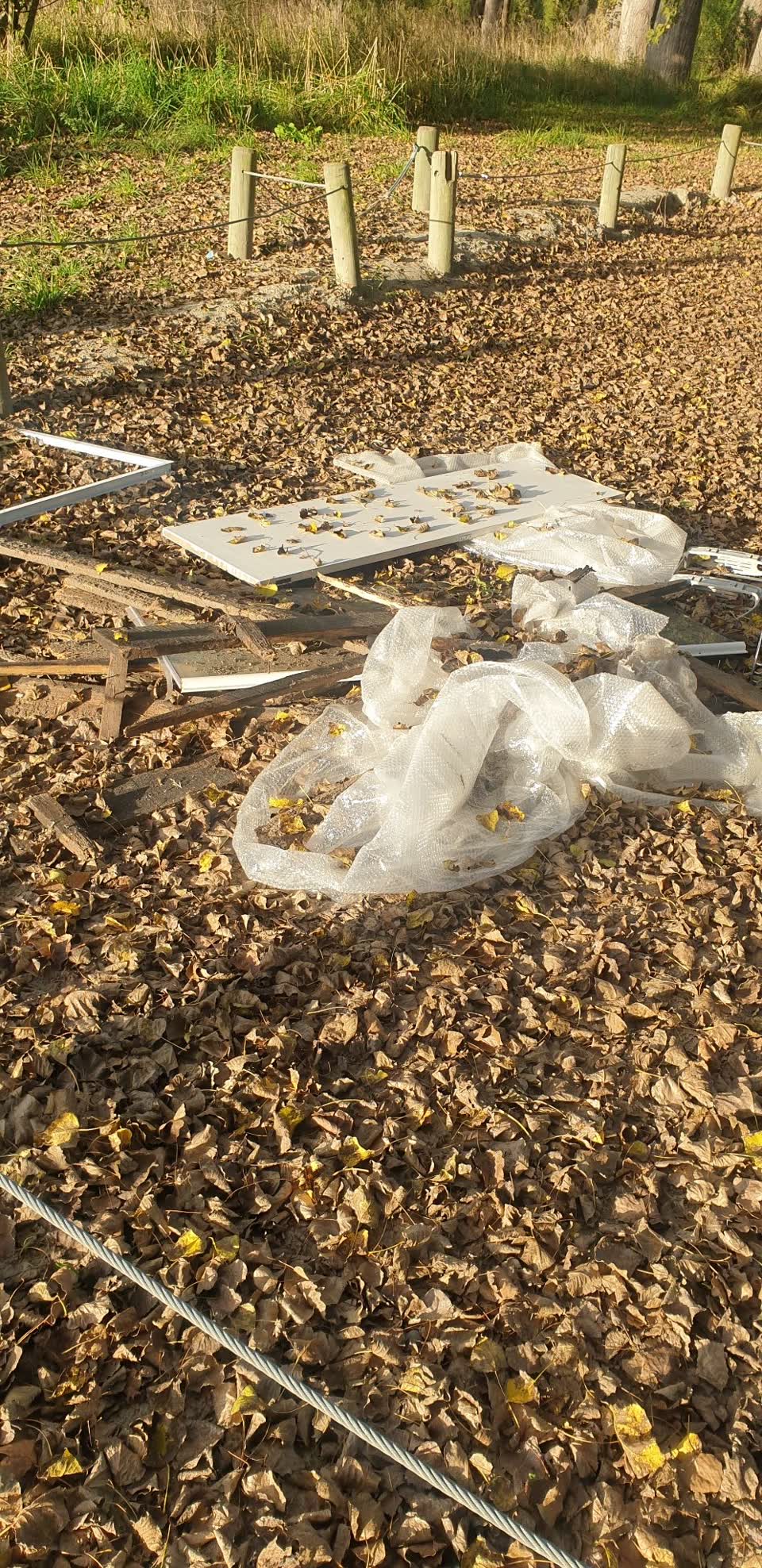 The photograph attached to this rubbish/recycling report
