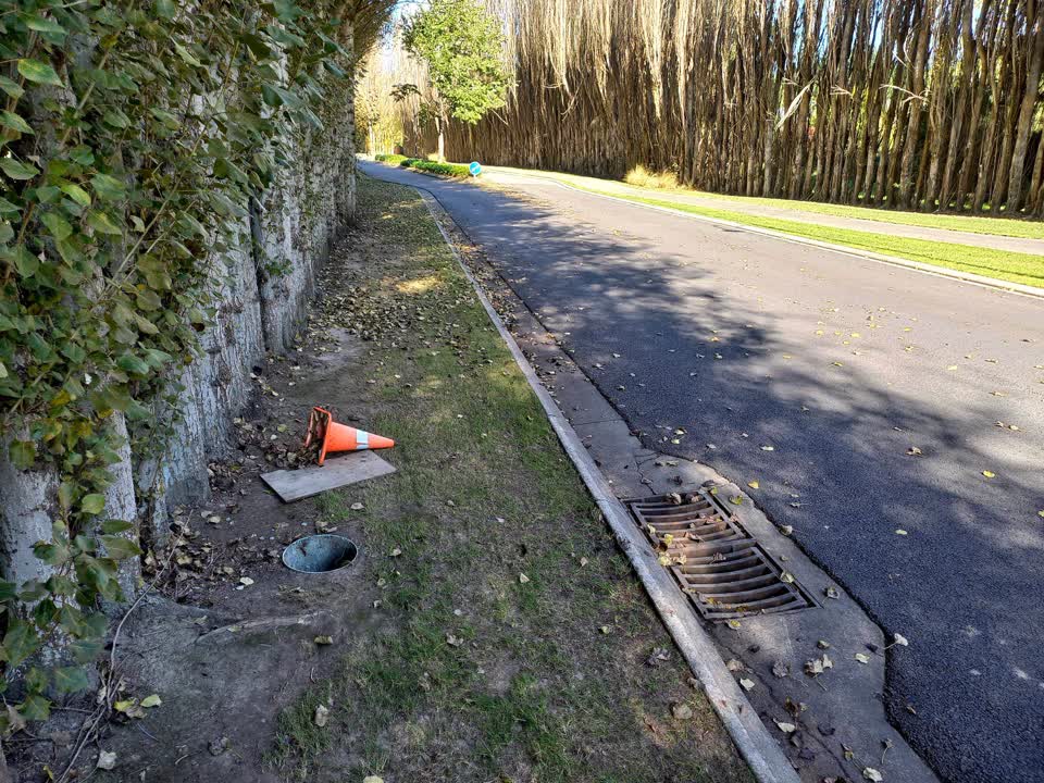 The photograph attached to this wastewater/stormwater report