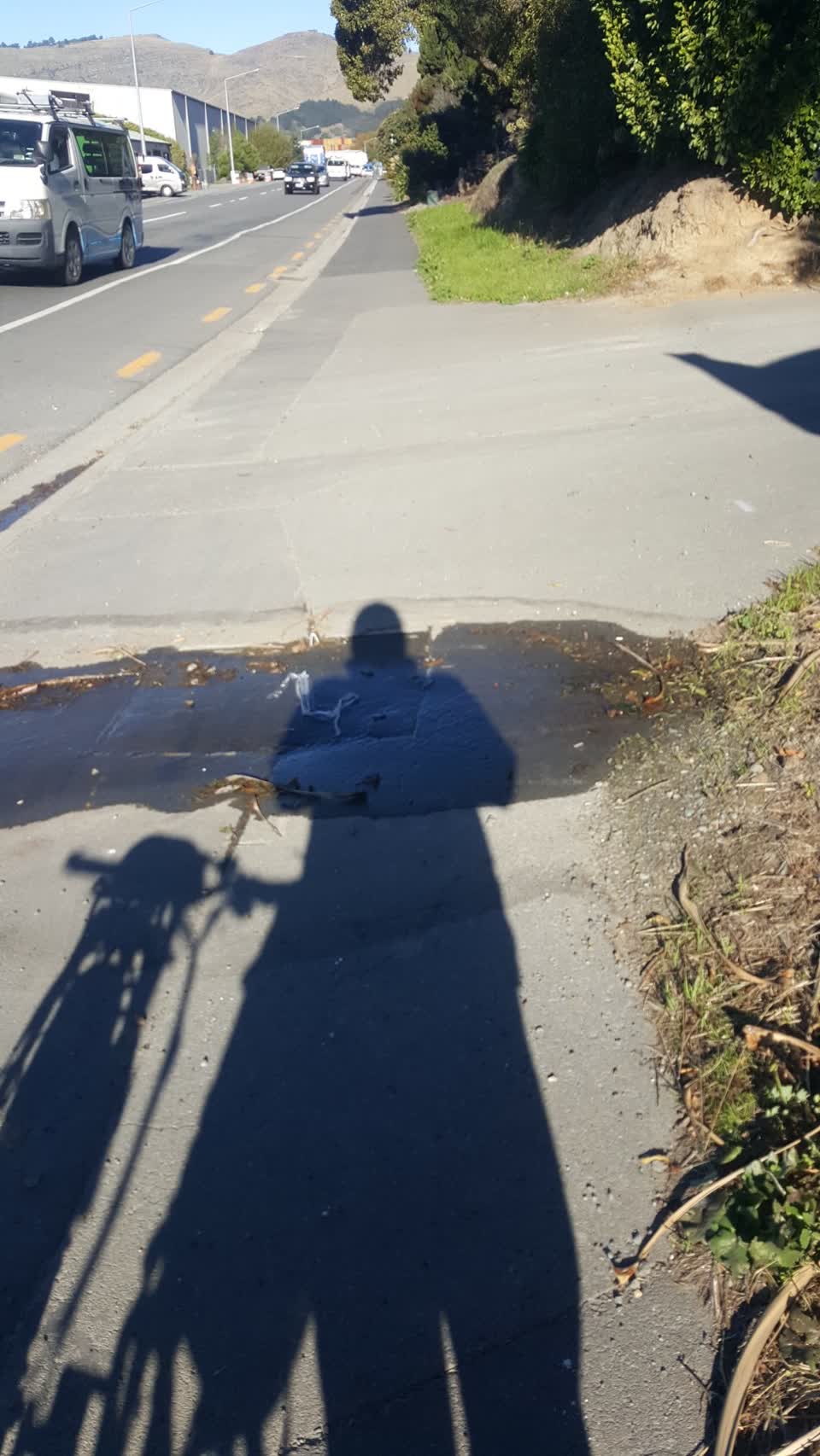 The photograph attached to this water leak report