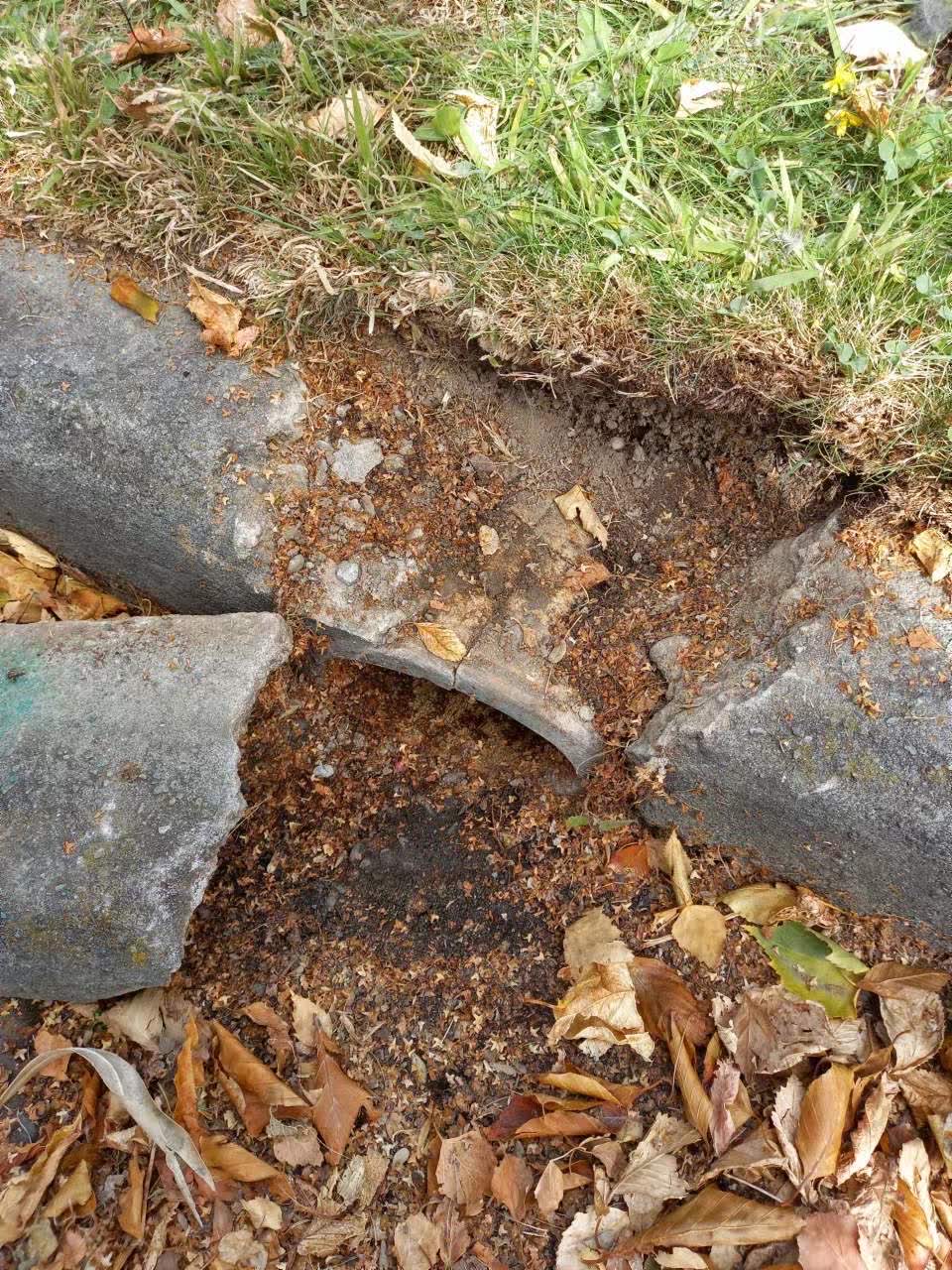 The photograph attached to this roading/streets report