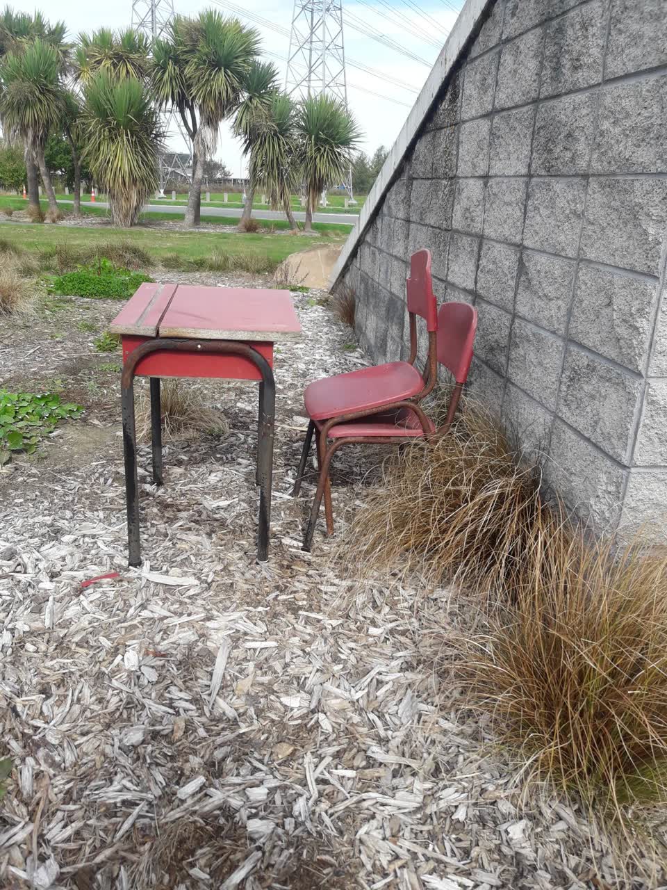 The photograph attached to this rubbish/recycling report
