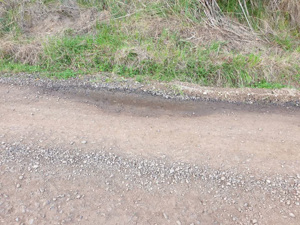 The photograph attached to this water leak report