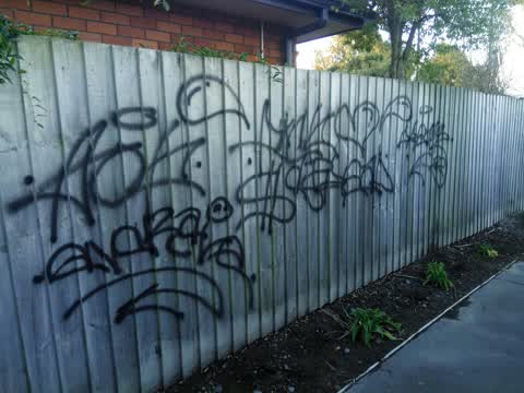 Graffiti, a report photo