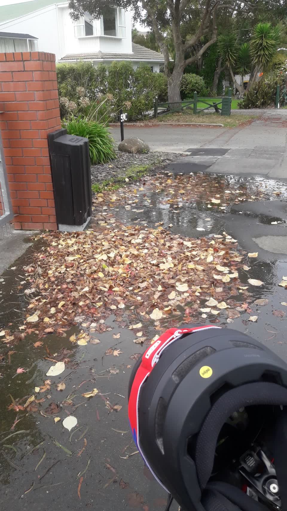 The photograph attached to this water leak report