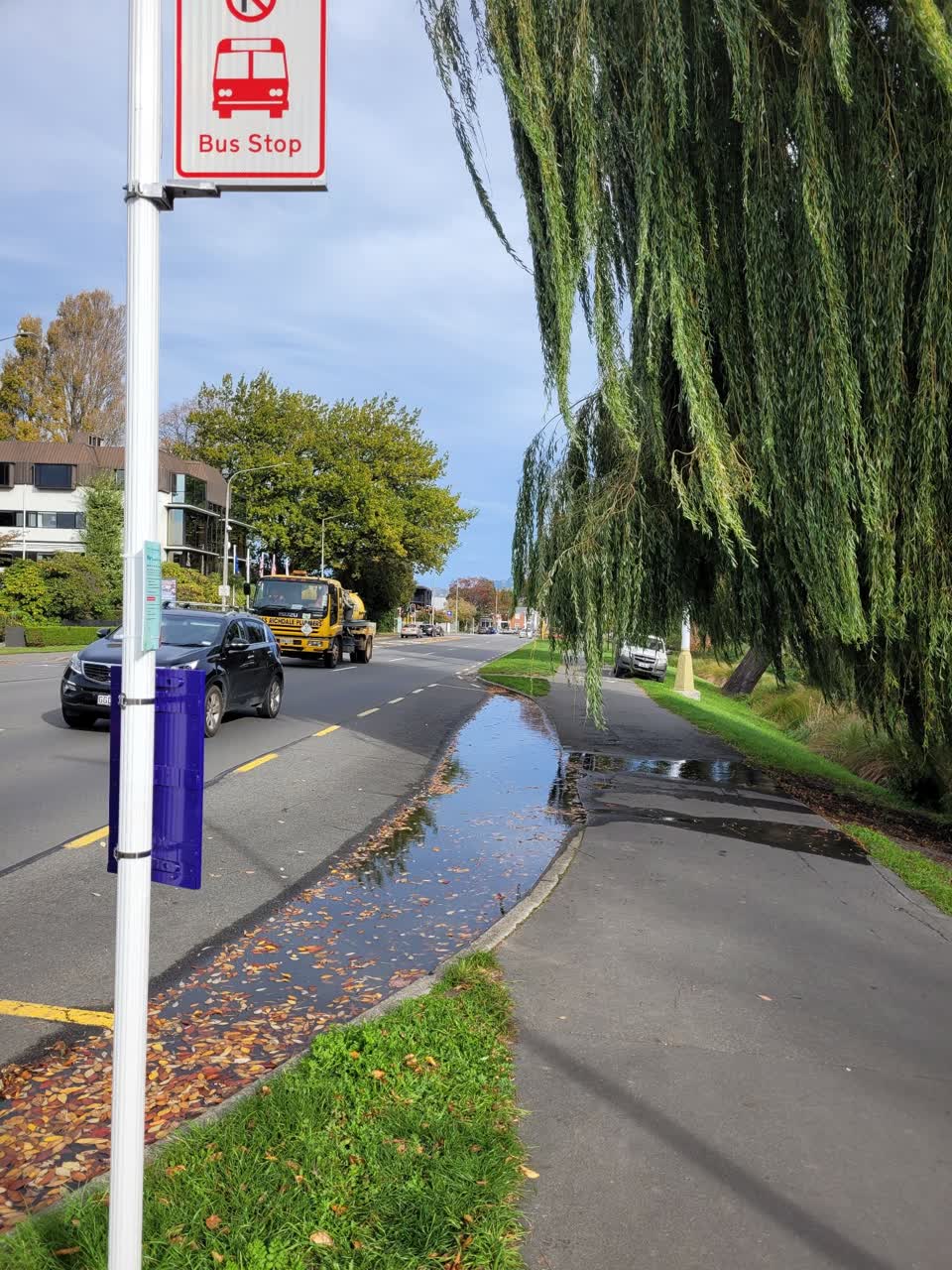 The photograph attached to this flooding report
