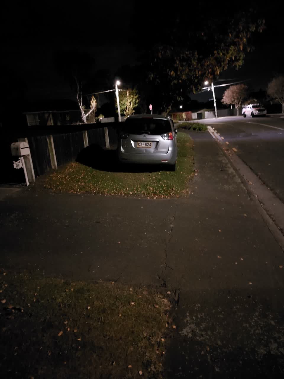 The photograph attached to this roading/streets report