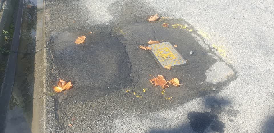 The photograph attached to this water leak report