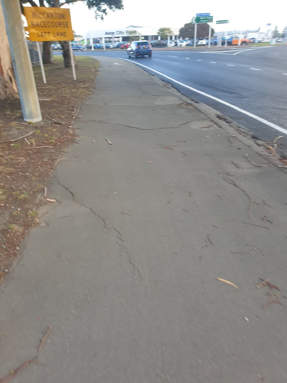 The photograph attached to this roading/streets report