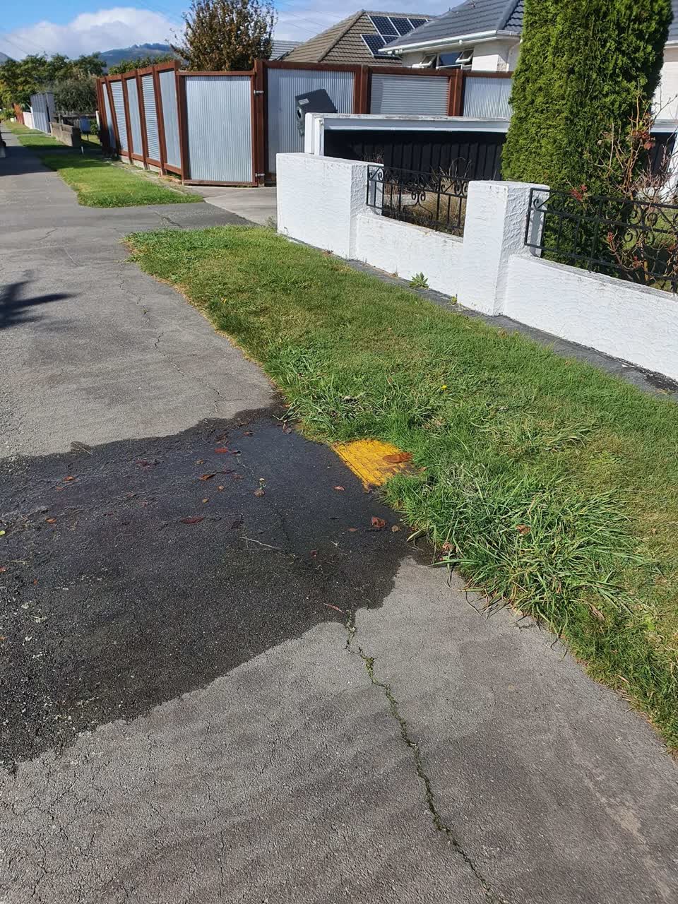 The photograph attached to this water leak report