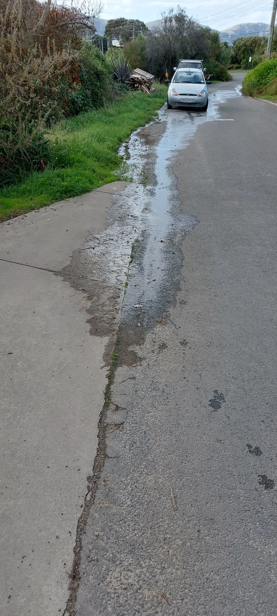 The photograph attached to this flooding report