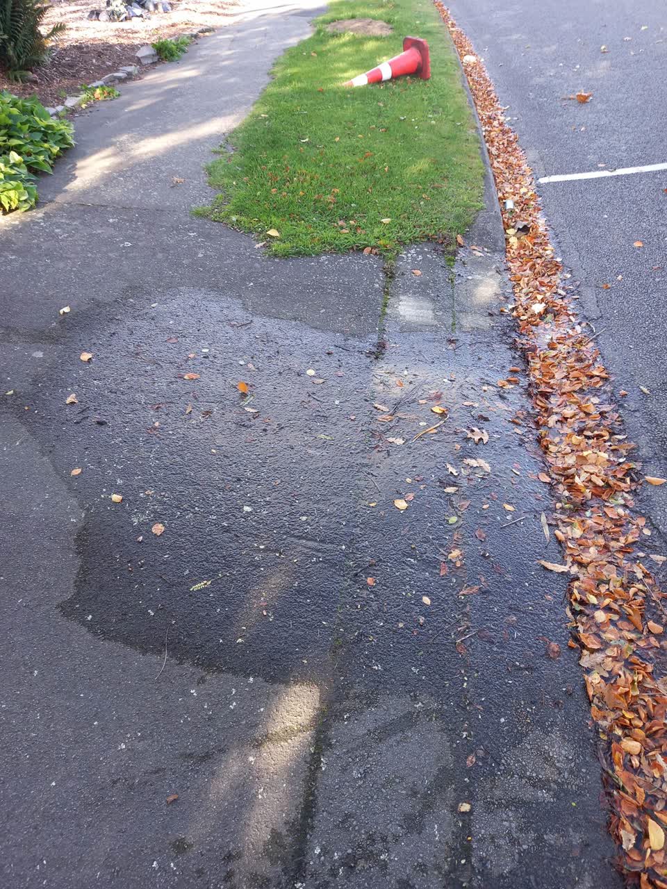 The photograph attached to this roading/streets report