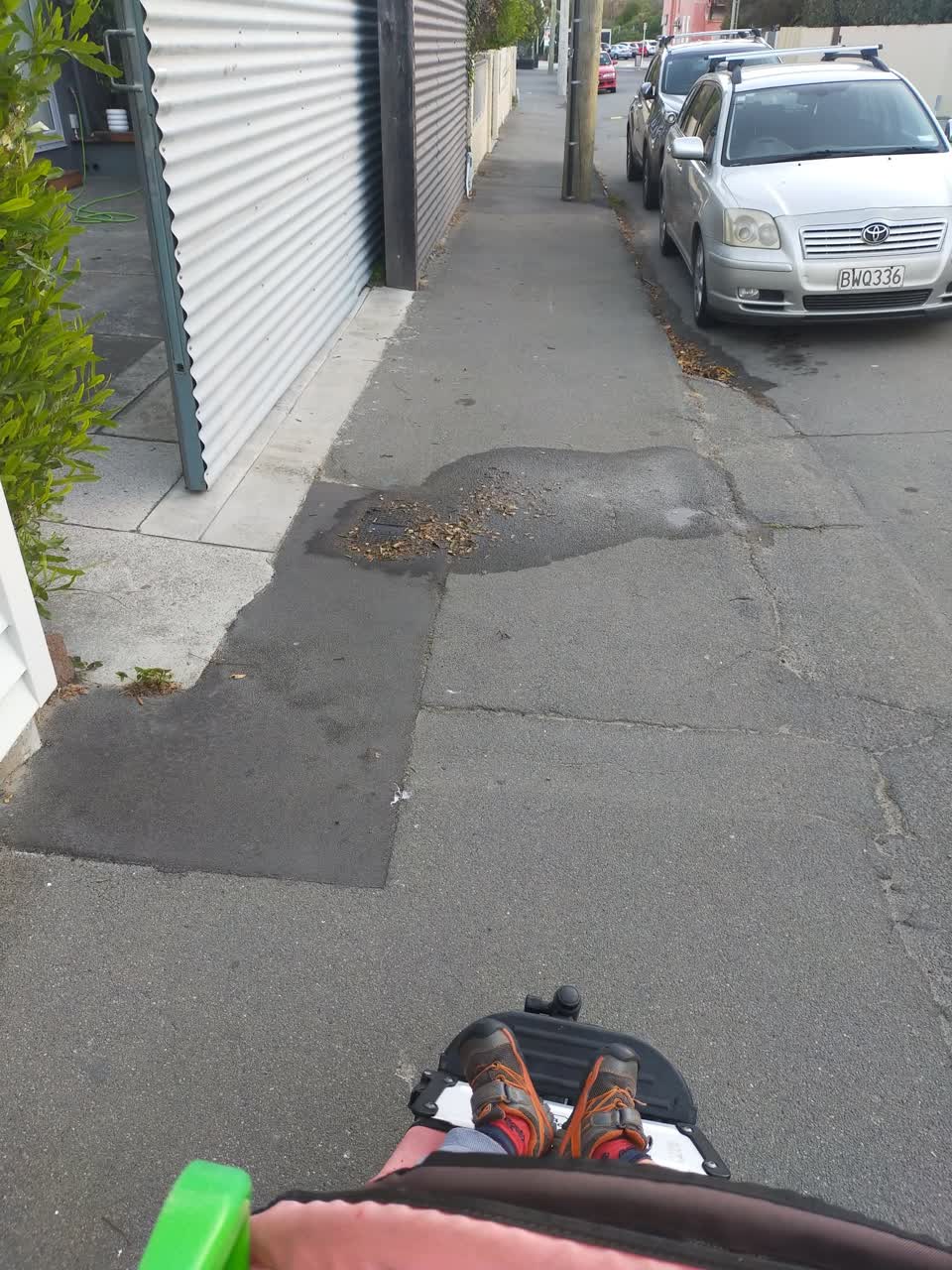 The photograph attached to this water leak report