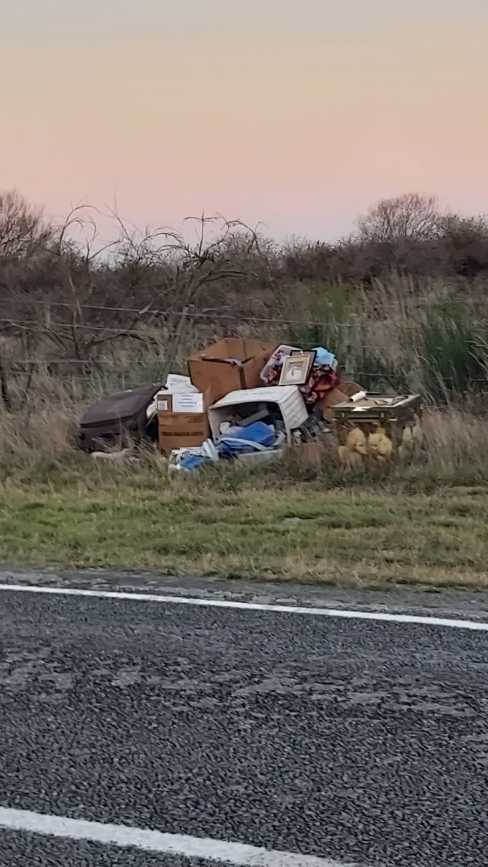 The photograph attached to this rubbish/recycling report