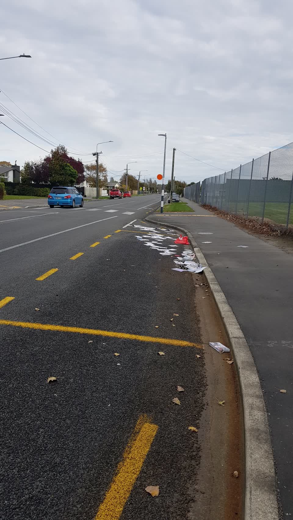 The photograph attached to this rubbish/recycling report