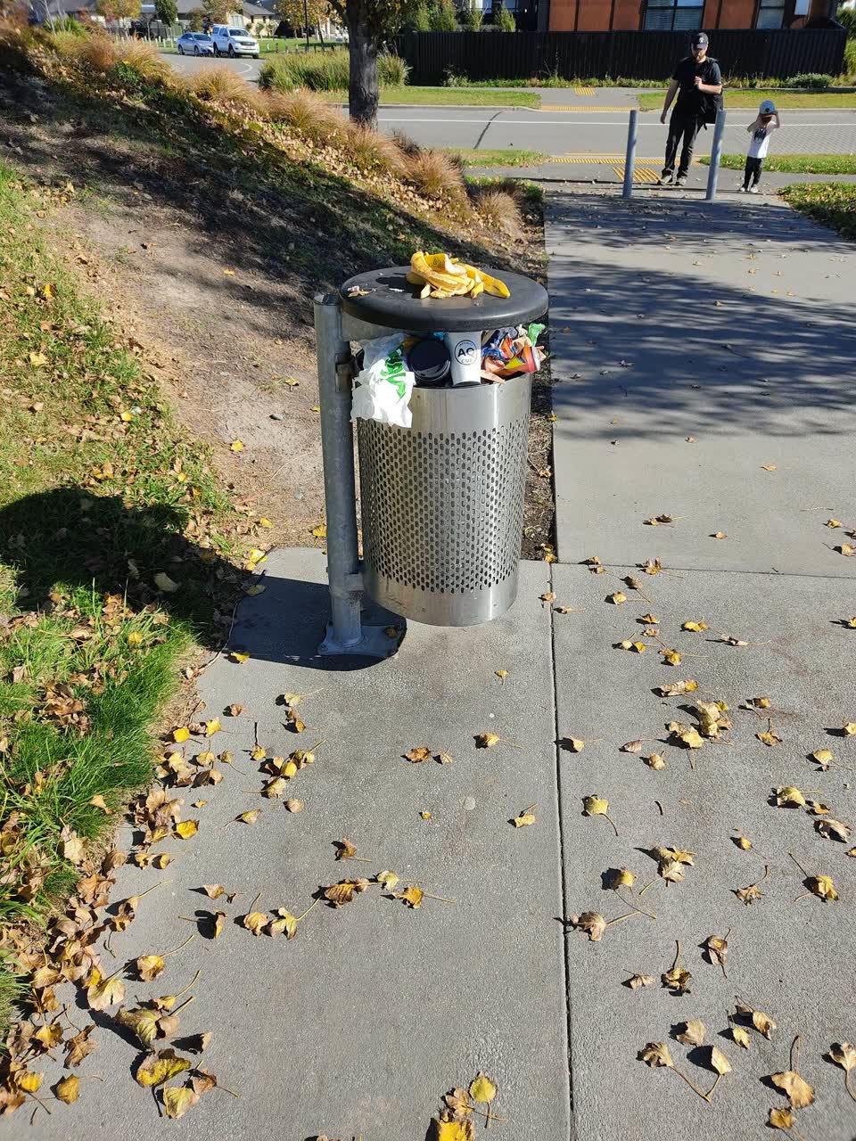 The photograph attached to this rubbish/recycling report