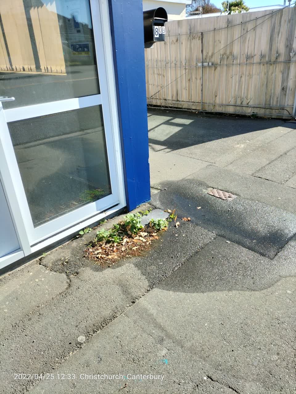 The photograph attached to this water leak report