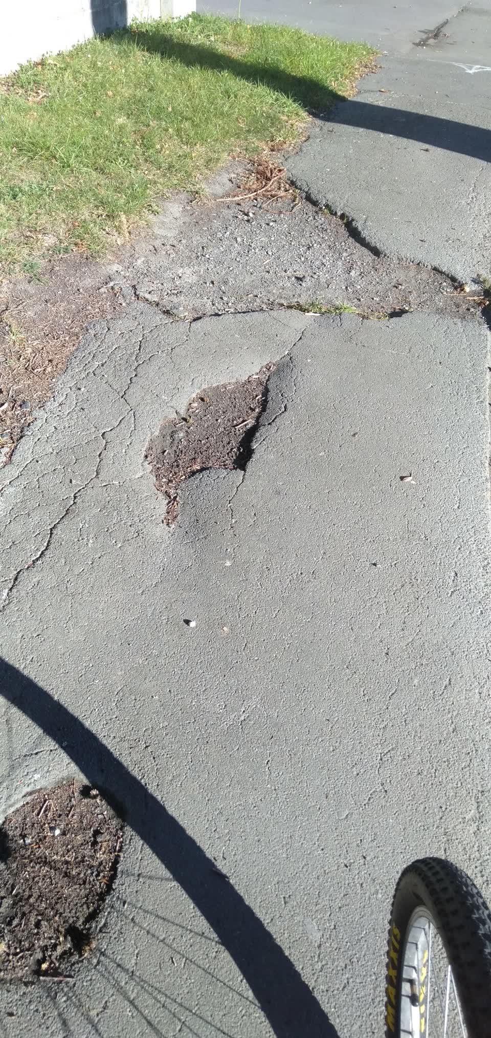 The photograph attached to this roading/streets report