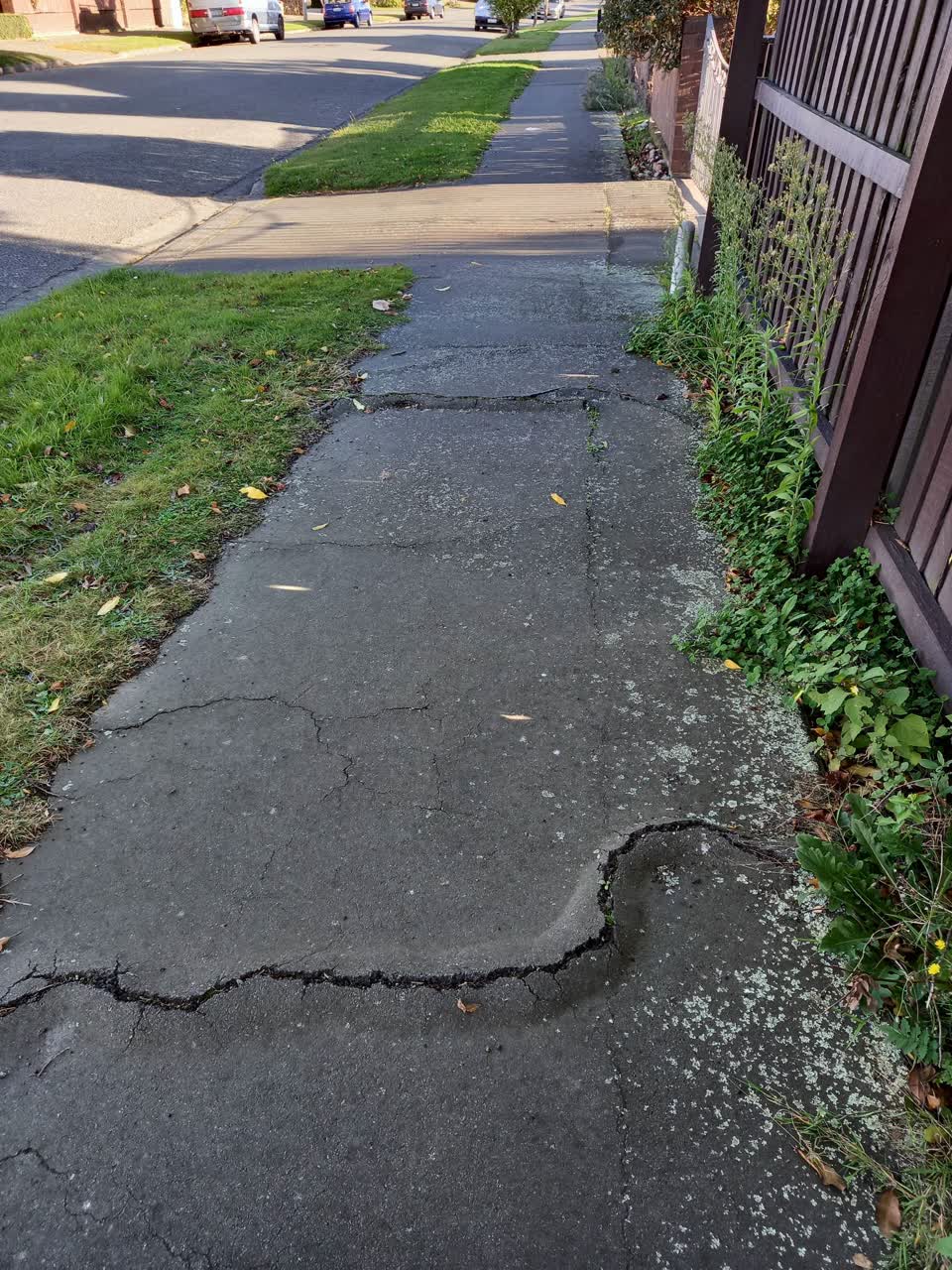 The photograph attached to this roading/streets report